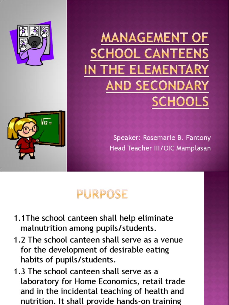 Management of School Canteen - Latest | PDF | Cafeteria | Foods