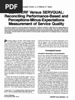 Servperf vs Servqual