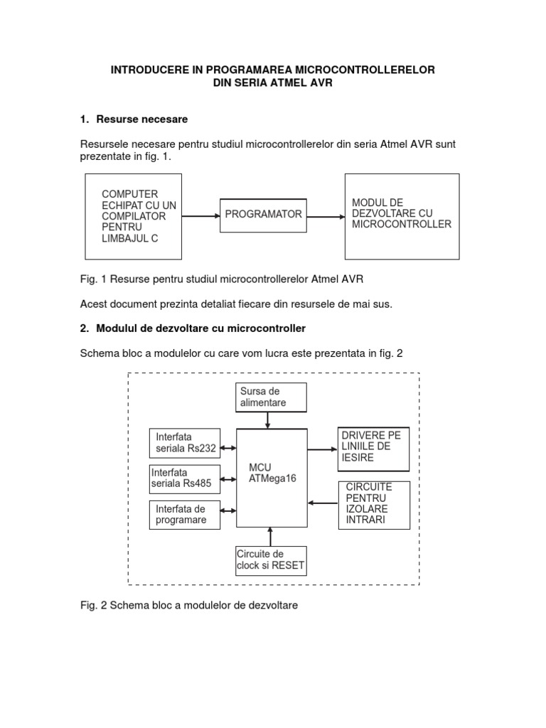 Introducere in Programarea Microcontrollerelor | PDF | Analog To ...