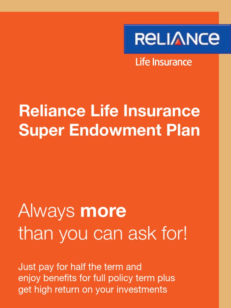 Super Endowment Brochure PDF Insurance Life Insurance