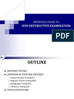Introduction to Non-Destructive Examination Methods
