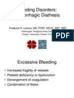 Bleeding Disorders: Hemorrhagic Diathesis: Frederick R. Llanera, MD, FPSP, Ascpi, Amt, RMT