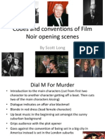 Power Point of Film Noir Conventions