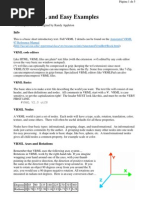 Basic VRML and Easy Examples: Annotated VRML 97 Reference Manual