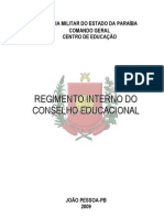 Regimento Do Conselho Educacional 2009 Novo