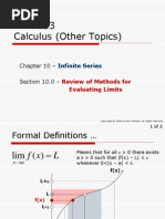 MTH 253 Calculus (Other Topics) : Chapter 10 - Section 10.0