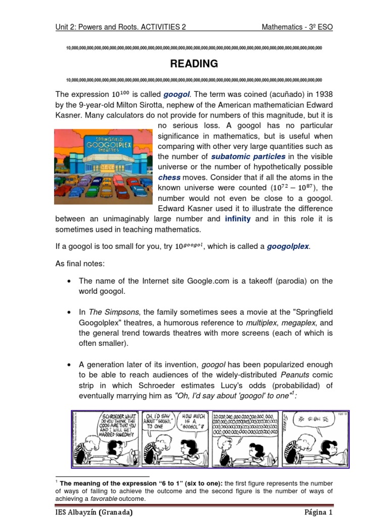 Understanding Googol and Scientific Notation | PDF | Fraction ...