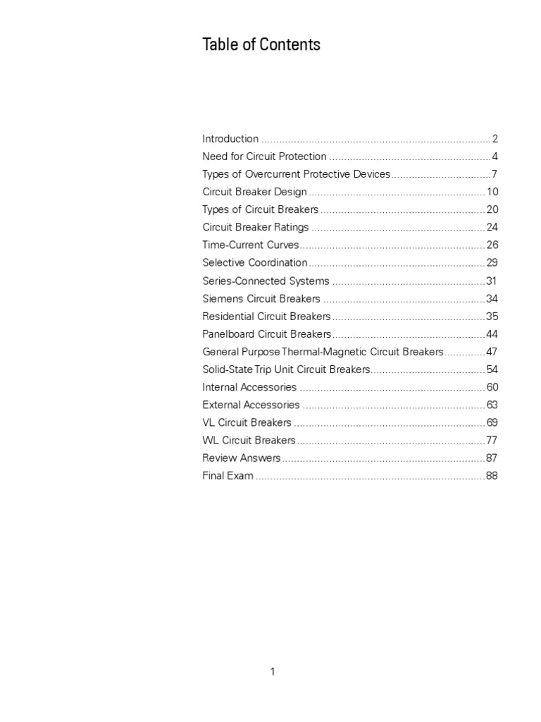 Circuit Breakers | PDF