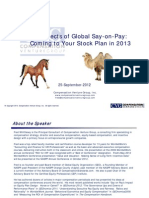 The Impact of Global Say On Pay: Coming To Your Stock Plan in 2013