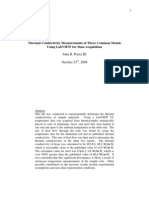 Thermal Conductivity Report