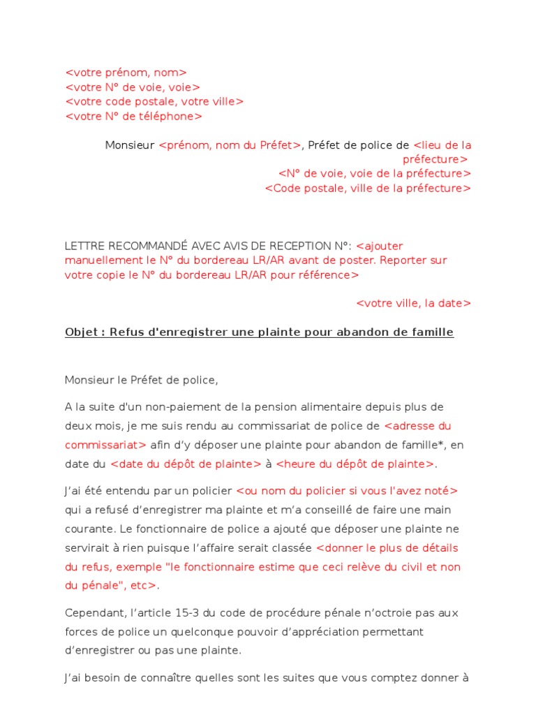 lettre abandon de poste cdd