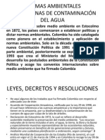 Normas Ambientales Colombianas de Contaminación Del Agua