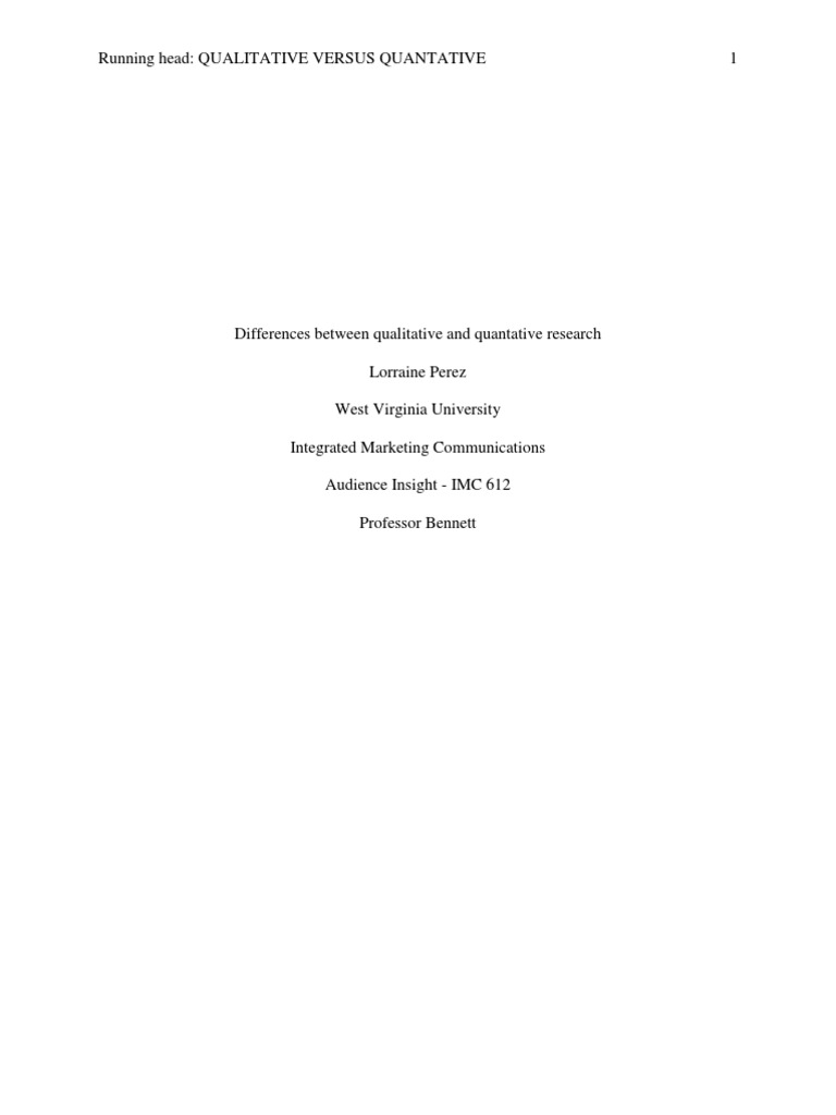 Qualitative vs Quantitative Research Explained | PDF | Qualitative ...