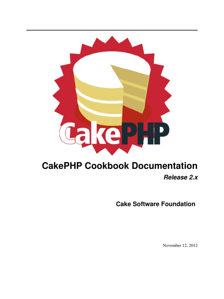 Cake PHP Cookbook | PDF | Php | Model–View–Controller