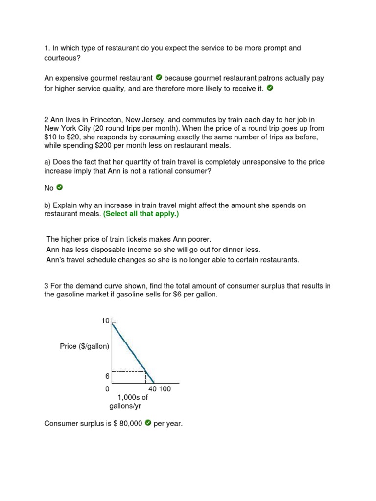 HW 4 | PDF | Demand | Demand Curve