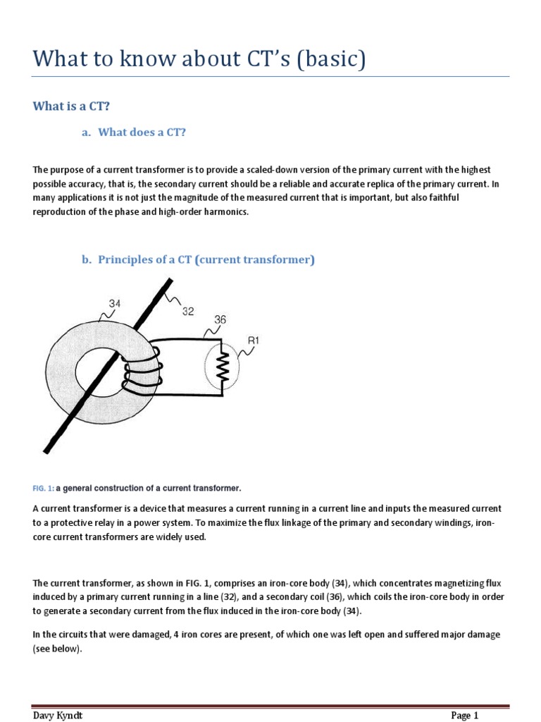 What To Know About CT's (Basic) | PDF | Transformer | Inductance