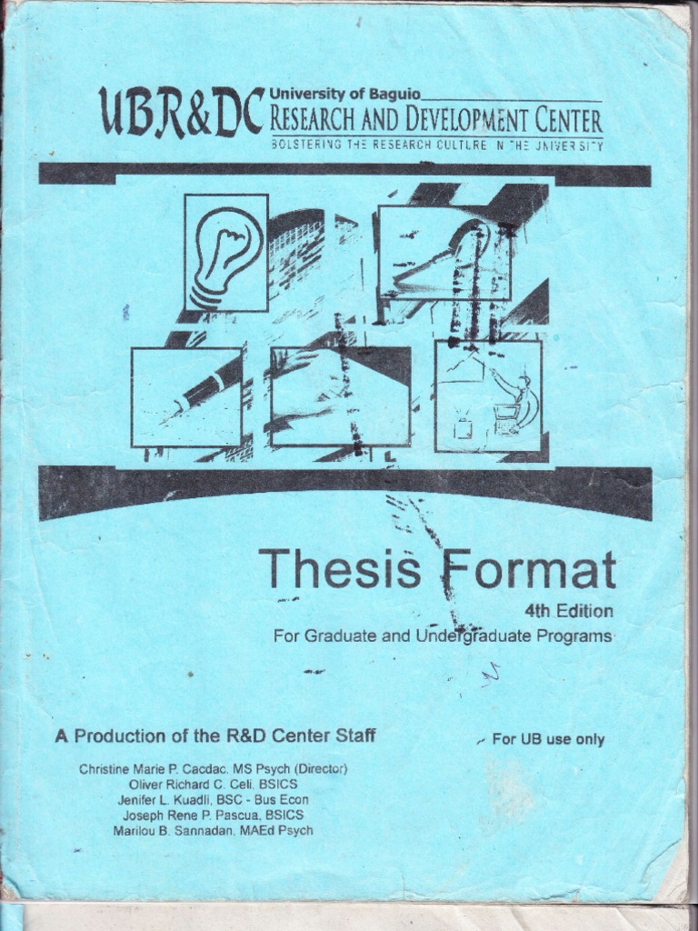 Ub thesis format image