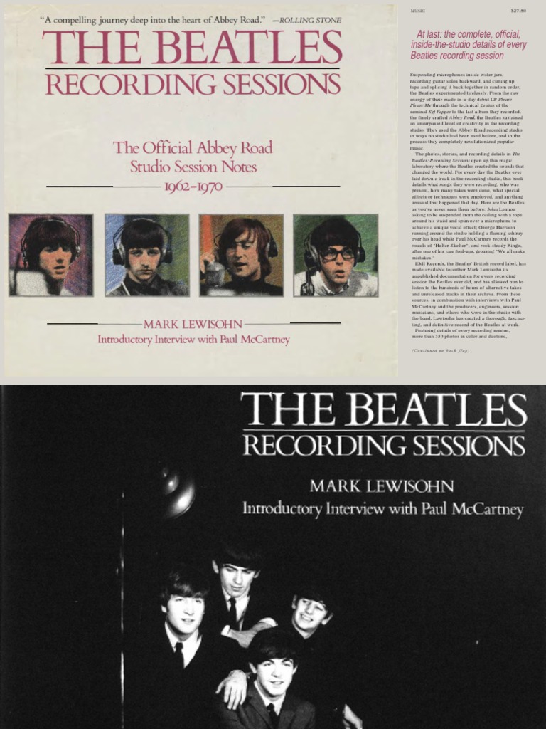 Mark Lewisohn The Complete Beatles Recording Sessions (1988) PDF