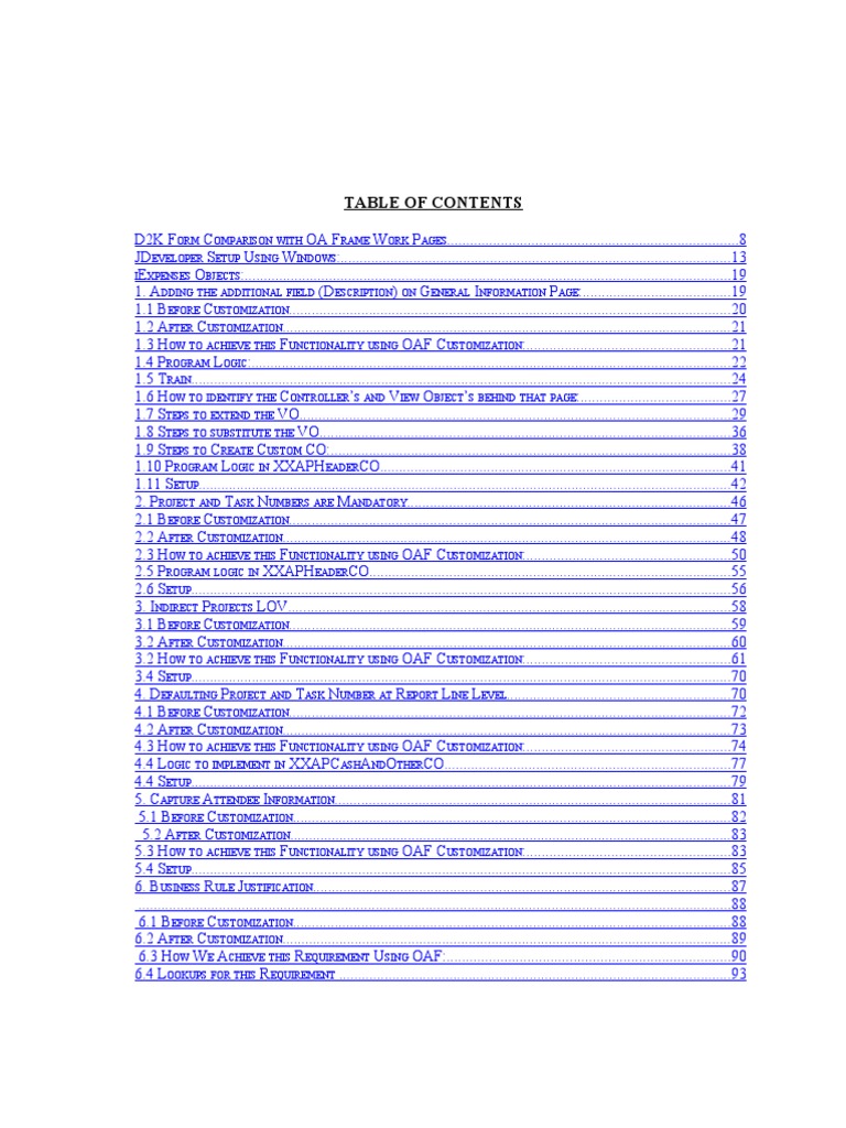OAF Customization Guide and Logic | PDF | System Software | Computer ...