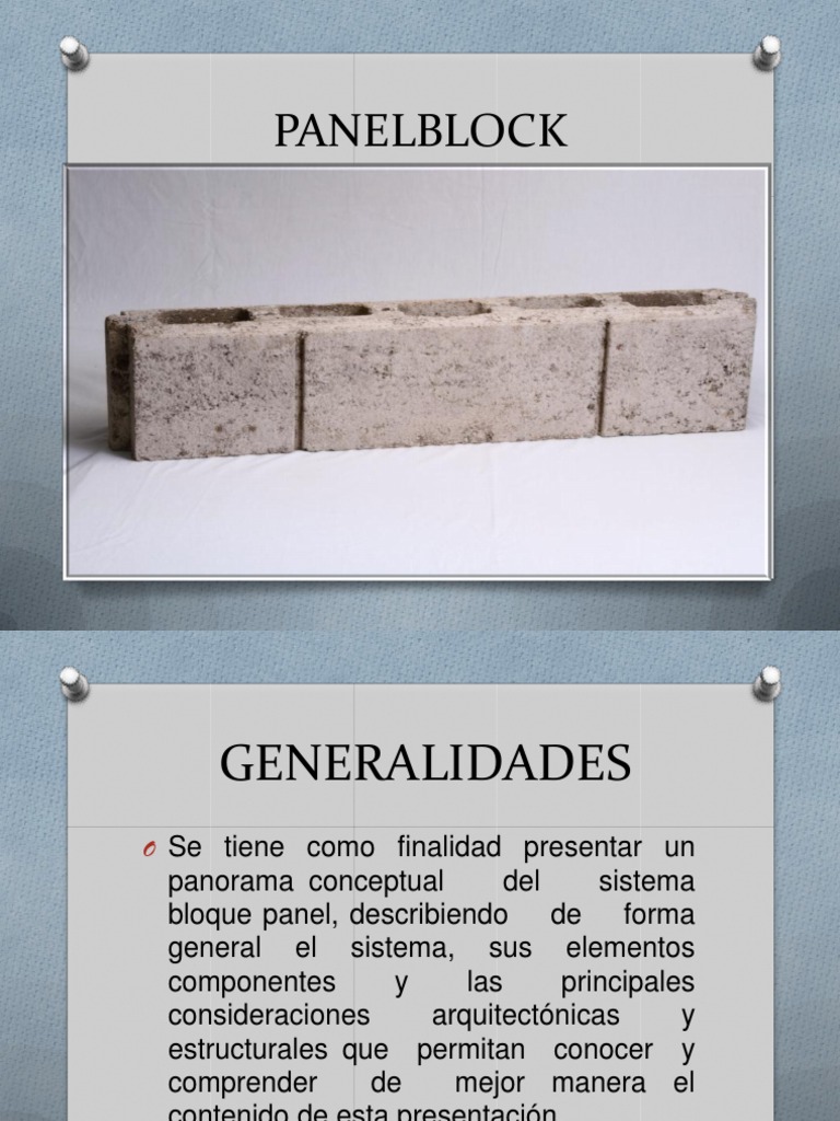 Sistema de Construcción Bloque Panel | PDF | Hormigón | Transporte