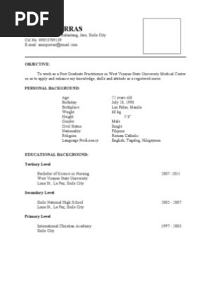 resume