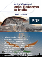 20 Years of Economic Reforms in India