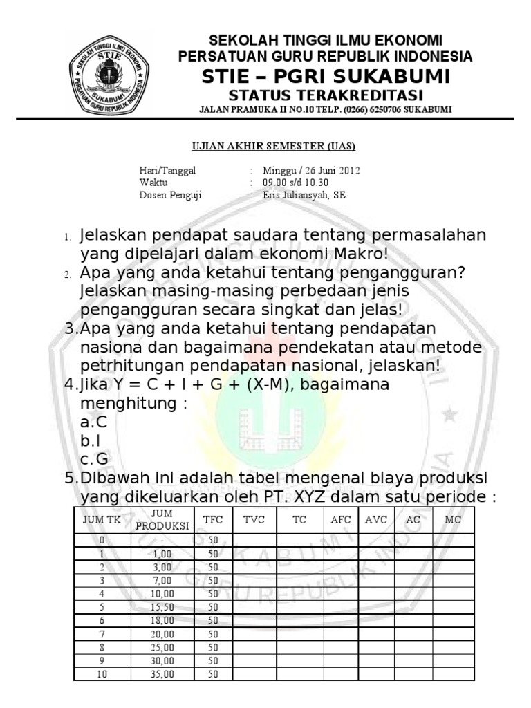 Soal Soal Blk