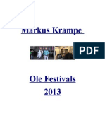 Markus Krampe Ole Festivals 2013