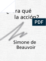 Simone de Beauvoir Para Que La Accion