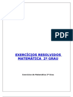 Exercícios Resolvidos de Matemática