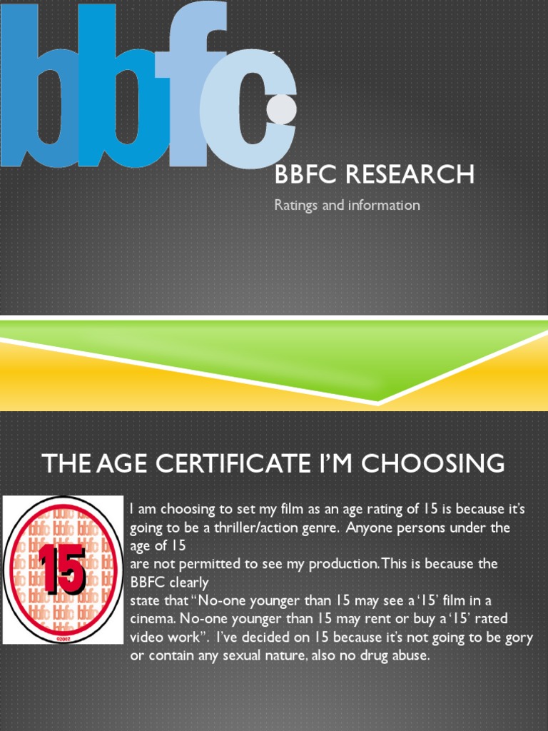 BBFC Research: Ratings and Information | PDF | Wellness | Lifestyle