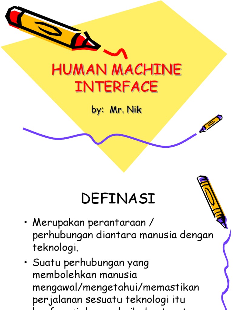 Definisi dan Fungsi Human Machine Interface | PDF