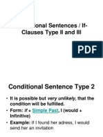 Conditional Sentences II, III