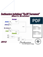 2012 Southeastern TIp Off Basketball Tournament Brackets - Men