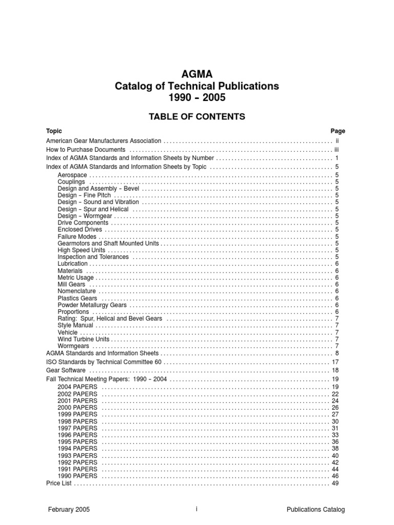 AGMA Gear Accuracy And Precision