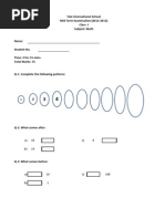 Class 1 Midterm Question