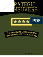 CREW: Strategic Maneuvers - The Revolving Door From The Pentagon To The Private Sector