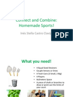 Connect and Combine: Homemade Sports!: Inés Stella Castro Clavijo