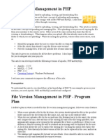 File Version Management in PHP