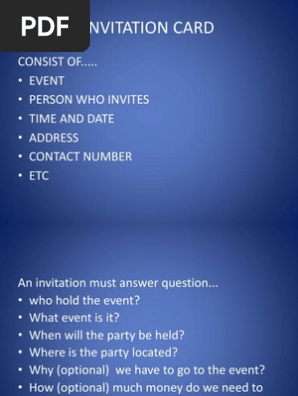Invitation Card