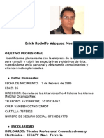 CV Erick R. Vazquez Monroy