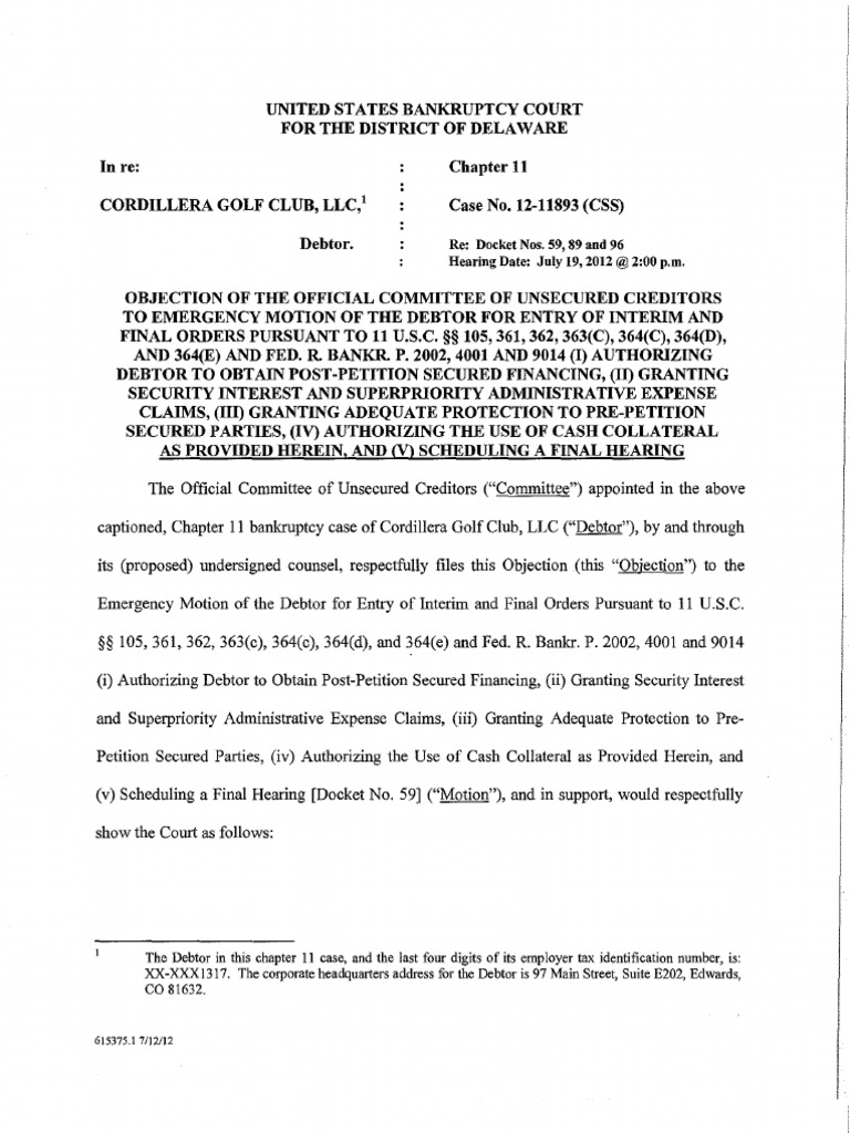 Whether a Claim is Pre- or Post-Petition Is Critical But 
