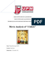 Download EMG3402 Qualitative Mini Project - 3 Idiots Movie Analysis by Wong Chiok Ling SN113172456 doc pdf