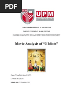 Download EMG3402 Qualitative Mini Project - 3 Idiots Movie Analysis by Wong Chiok Ling SN113172456 doc pdf