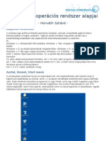 A Windows Operációs Rendszer Alapjai