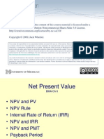 HMP607 F08 Lecture05 NetPresentValue