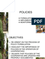 Policy Formulation and Implementation