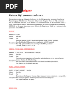 Download Business Objects Universe Parameters by venkat143786 SN113197159 doc pdf