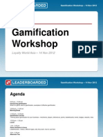 Gamification Workshop at Loyalty World Asia