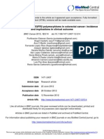 PDGFRalpha/beta and VEGFR2 polymorphisms in colorectal cancer